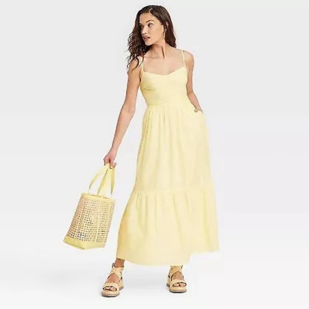 Women's Maxi Sundress - Universal Thread Yellow XL
